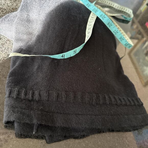 Morgan McFeeters Black Dress Long Sleeve Neck Bow M Viscose Angora Cashmere Wool - Picture 7 of 7